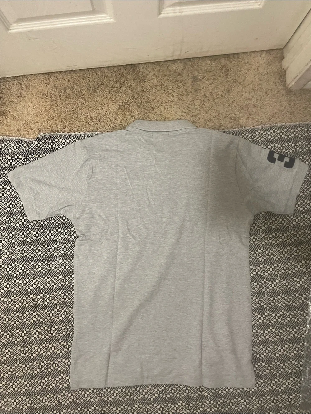 Ralph Lauren Men's Light Gray Polo with Navy Pony